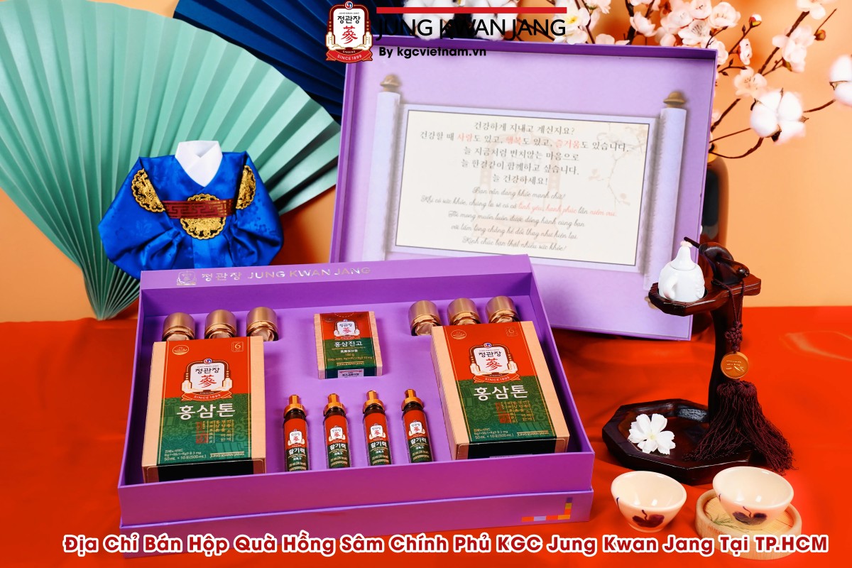 Địa Chỉ Bán Hộp Quà Hồng Sâm Chính Phủ KGC Jung Kwan Jang Tại TP.HCM
