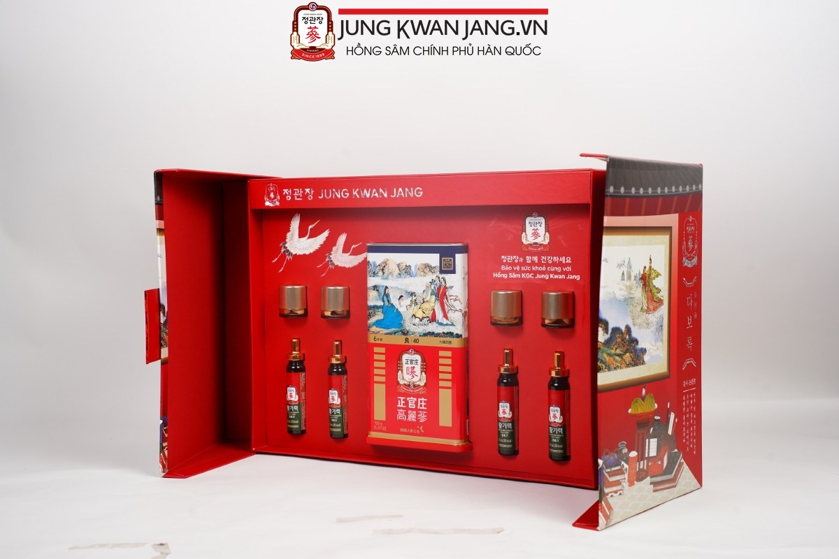 Set quà Tết hồng sâm KGC chính hãng dành tặng gia đình và đối tác