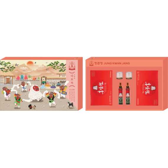 Bộ Nước Hồng Sâm Won KGC trong hộp quà Tết Vĩnh Ninh